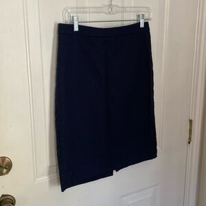 JCrew Pencil Navy Skirt, Size 4